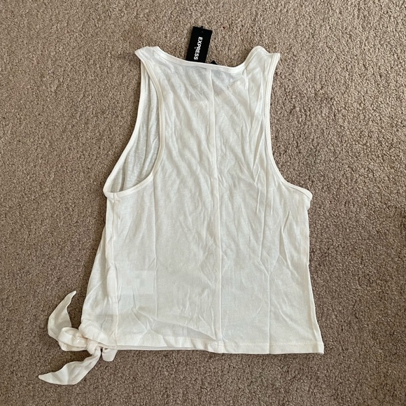 Express White Tie Side Tank Size X Small - Picture 8 of 8